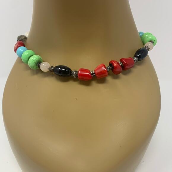 Nice Colorful Beaded Necklace - Picture 1 of 5